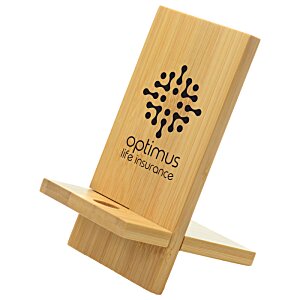 Additional Image 1 - a wooden stand with a logo