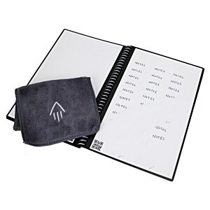 Additional Image 3 - a white notebook with a black band