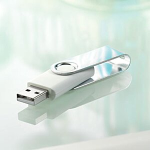 Additional Image 5 - a white usb flash drive