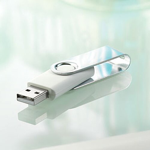 Additional Image 5 - a white usb flash drive
