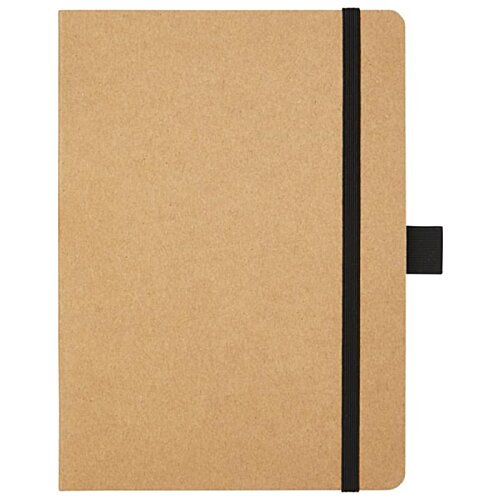 Additional Image 2 - a brown notebook with a black band