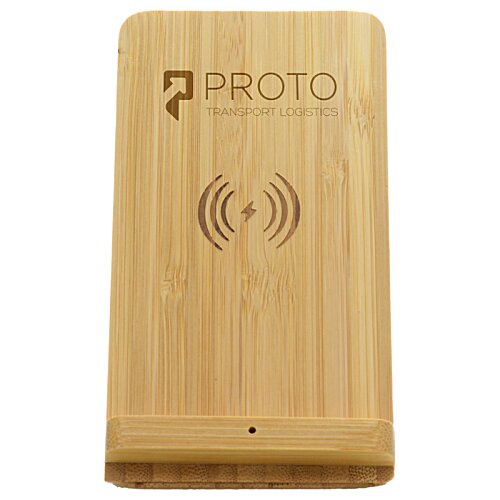 Additional Image 1 - a wooden rectangular object with a logo on it