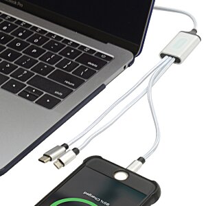 Additional Image 3 - a phone charging on a laptop