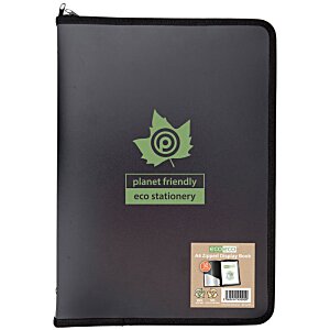 Additional Image 1 - a black notebook with green logo