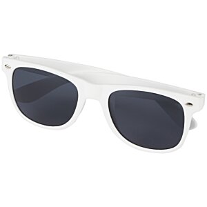 Additional Image 4 - a white sunglasses with black lenses