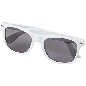 Additional Image 1 - a white sunglasses with black lenses