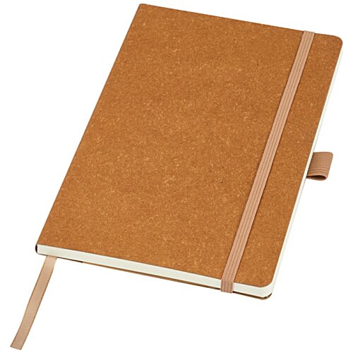 Additional Image 4 - a brown notebook with a white band