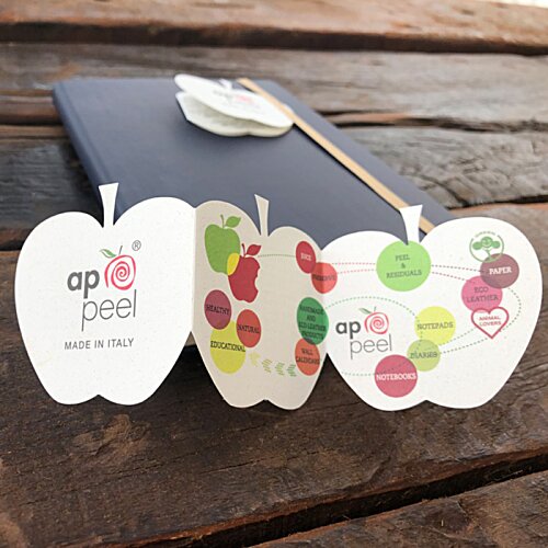 Additional Image 4 - a group of paper apples on a wooden surface
