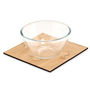 Additional Image 2 - a glass bowl on a coaster