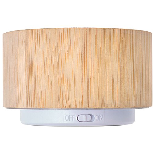 Additional Image 1 - a round wooden object with a white base
