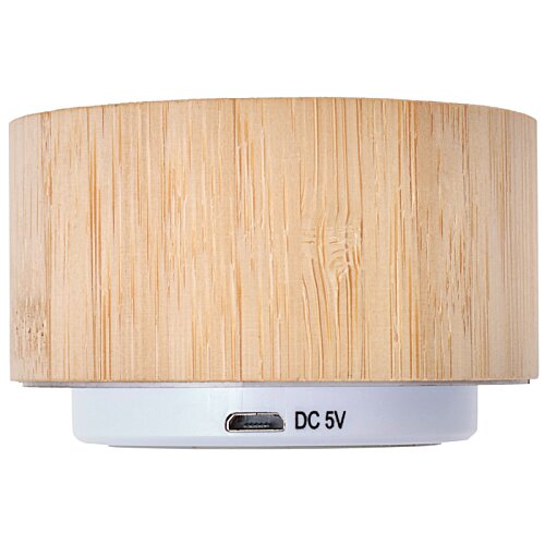 Additional Image 2 - a round wooden object with a white base