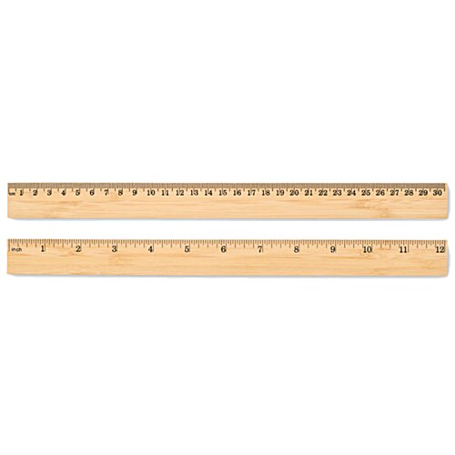 Additional Image 1 - a pair of wooden rulers
