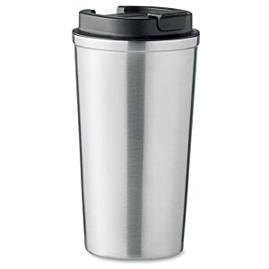 Additional Image 1 - a silver and black coffee cup