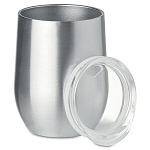 Additional Image 1 - a silver cup with a rubber ring