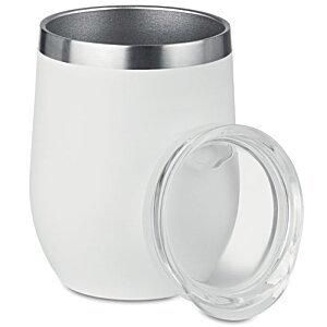 Additional Image 2 - a white and silver cup