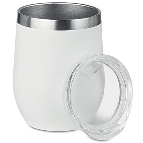 Additional Image 1 - a white and silver cup