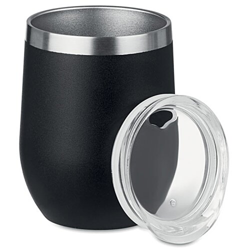 Additional Image 2 - a black and silver cup