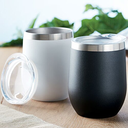 Additional Image 4 - a black and white mugs on a table