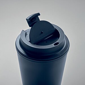 Additional Image 6 - a black plastic cup with a lid