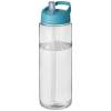 Additional Image 11 - a clear water bottle with a blue lid