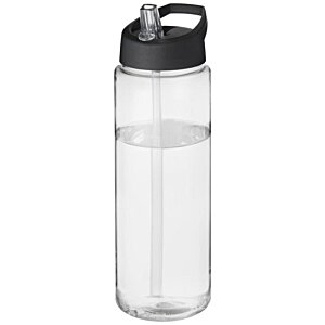 Additional Image 4 - a clear water bottle with a black lid