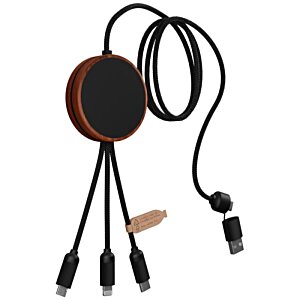 Additional Image 2 - a black and brown headphones with a cord