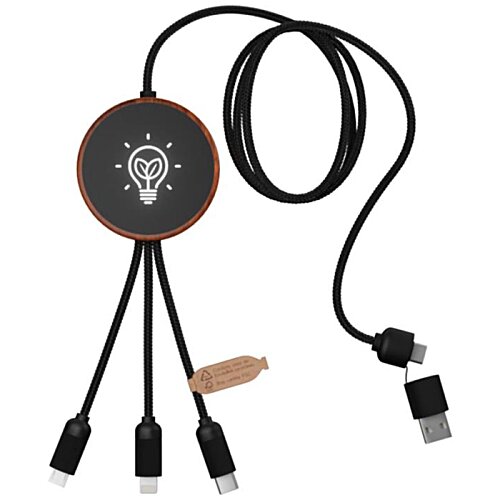 Additional Image 8 - a black cord with a round object on it