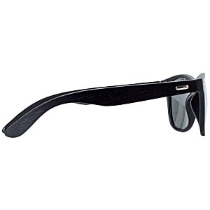 Additional Image 3 - a black sunglasses with a silver rim