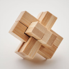 View Image 5 of 6 of Bamboo Brain Teaser Puzzle - Cross