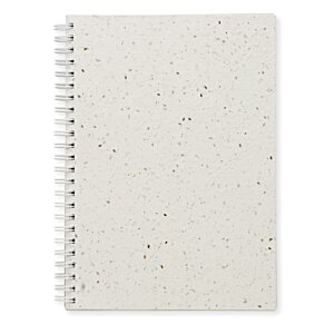 Additional Image 1 - a white notebook with a spiral bound