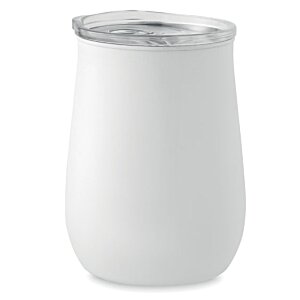 Additional Image 8 - a white cup with silver rim