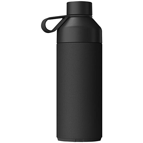 Additional Image 1 - a black water bottle with a strap