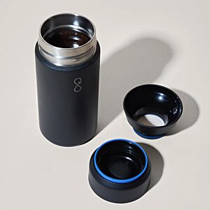 Additional Image 6 - a black and silver thermos