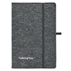 Additional Image 1 - a black notebook with a white stripe
