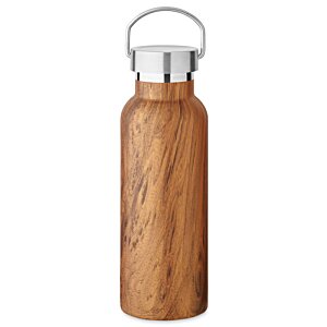 Additional Image 2 - a brown water bottle with a silver top