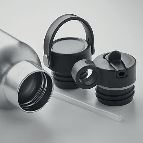 Additional Image 4 - a group of black and silver water bottles