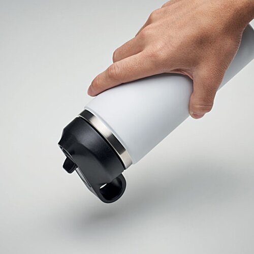 Additional Image 3 - a hand holding a white and black water bottle