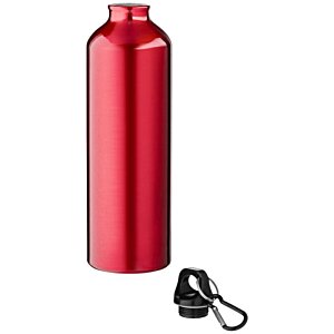 Additional Image 3 - a red water bottle with a black key