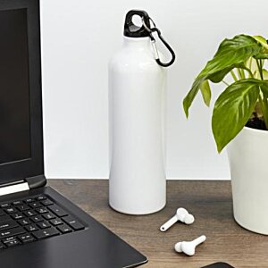 Additional Image 4 - a white water bottle on a desk
