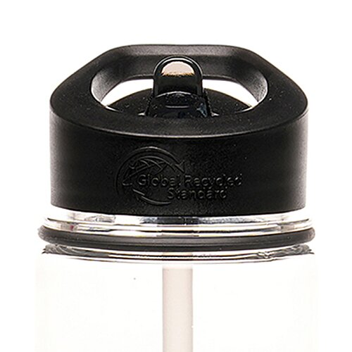 Additional Image 2 - a black and silver water bottle