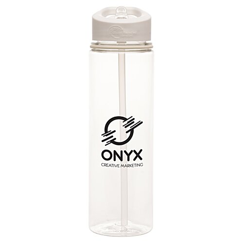 Additional Image 5 - a clear plastic bottle with a straw