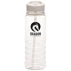 Additional Image 5 - a clear plastic bottle with a straw