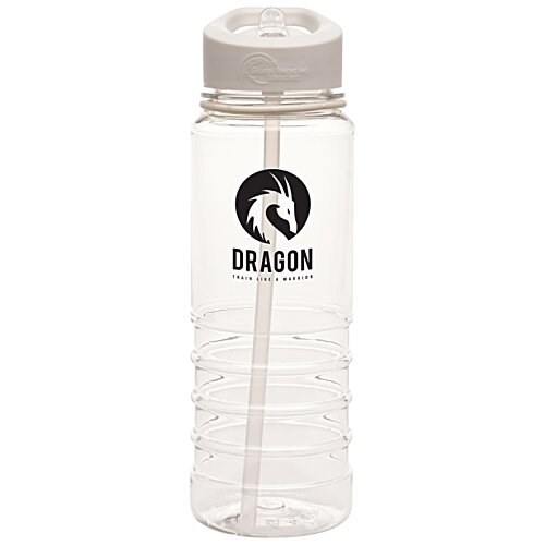 Additional Image 5 - a clear plastic bottle with a straw