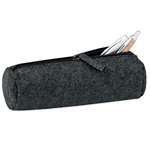 Additional Image 4 - a black pencil case with a white pen in it