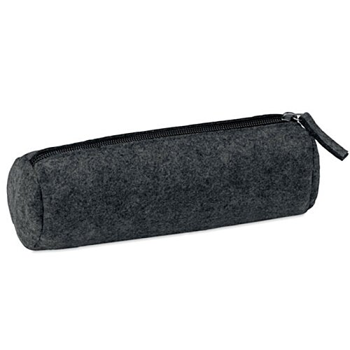 Additional Image 3 - a black pencil case with a zipper