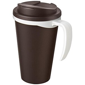 Additional Image 2 - a brown coffee cup with a white lid