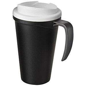 Additional Image 3 - a black coffee cup with a white lid