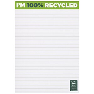 Additional Image 1 - a white and green recycle notepad