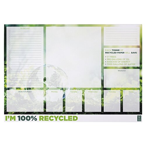 Additional Image 1 - a white board with green and black borders