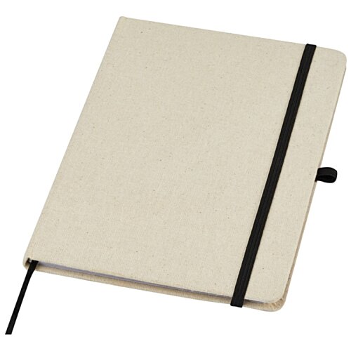 Additional Image 3 - a white notebook with a black band